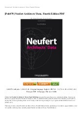 TÉLÉCHARGER NEUFERT 11 PDF